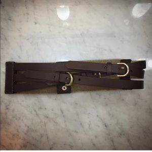 J. Crew layered brown belt, size S